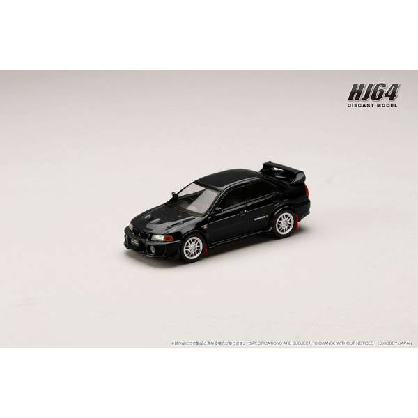 [ Back-order ] Hobby Japan HJ642032ABK 1:64 MITSUBISHI LANCER GSR EVOLUTION 5 (CP9A) 1998 with Mud flap PYRENEES BLACK (P) Diecast model car