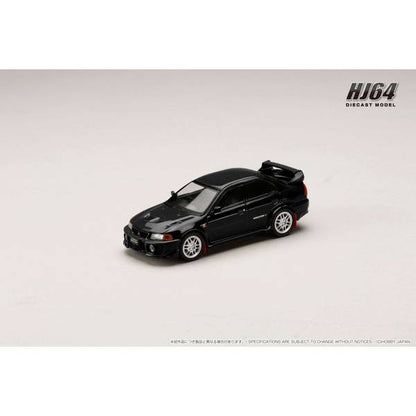 [ Back-order ] Hobby Japan HJ642032ABK 1:64 MITSUBISHI LANCER GSR EVOLUTION 5 (CP9A) 1998 with Mud flap PYRENEES BLACK (P) Diecast model car