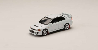 [ Back-order ] Hobby Japan HJ642032AW 1:64 MITSUBISHI LANCER GSR EVOLUTION 5 CP9A 1998 with Mud flap SCORTIA WHITE Diecast model car