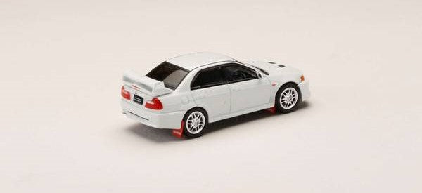 [ Back-order ] Hobby Japan HJ642032AW 1:64 MITSUBISHI LANCER GSR EVOLUTION 5 CP9A 1998 with Mud flap SCORTIA WHITE Diecast model car