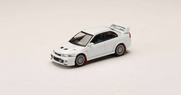 [ Back-order ] Hobby Japan HJ642033AW 1:64 MITSUBISHI LANCER GSR EVOLUTION 6 CP9A 1999 with Mud flap SCORTIA WHITE Diecast model car