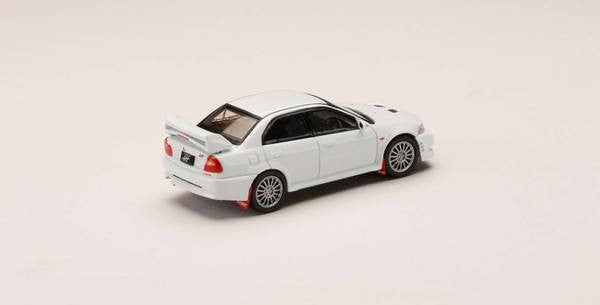 [ Back-order ] Hobby Japan HJ642033AW 1:64 MITSUBISHI LANCER GSR EVOLUTION 6 CP9A 1999 with Mud flap SCORTIA WHITE Diecast model car