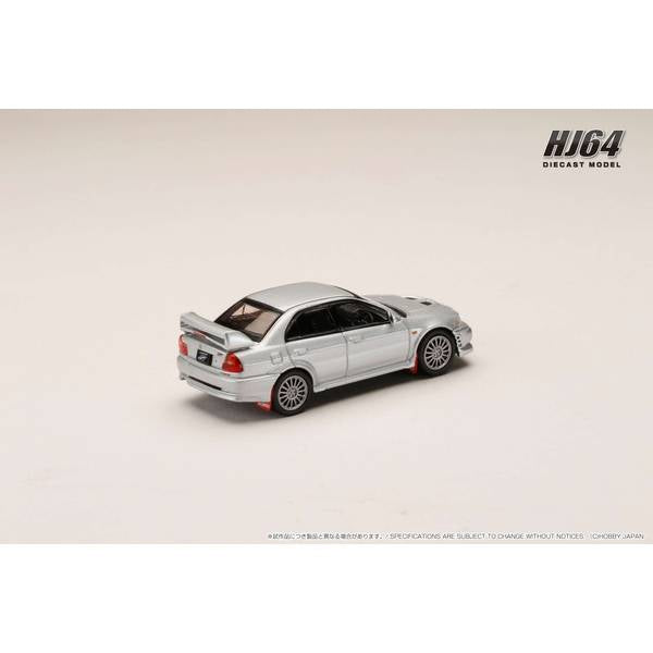 [ Back-order ] Hobby Japan HJ642033AS 1:64 MITSUBISHI LANCER GSR EVOLUTION 6 CP9A 1999 with Mud flap SATELLITE SILVER M  Diecast model car