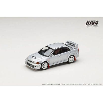 [ Back-order ] Hobby Japan HJ642033BS 1:64 MITSUBISHI LANCER GSR EVOLUTION 6 T.M.E  CP9A 2000 with Mud flap SATELLITE SILVER M  Diecast model car