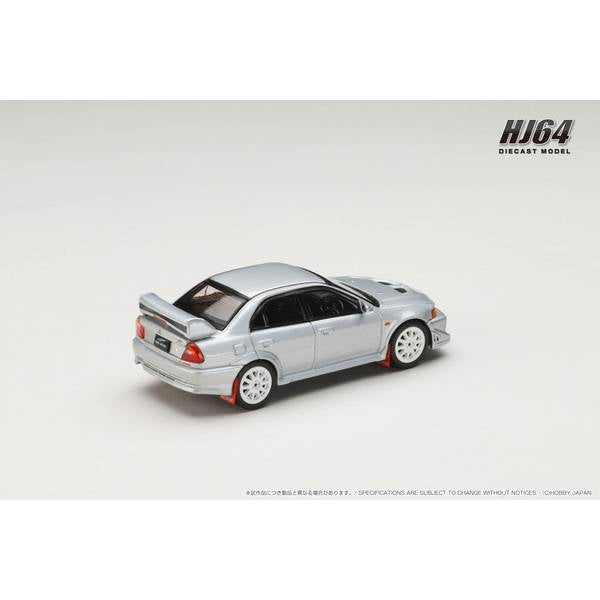 [ Back-order ] Hobby Japan HJ642033BS 1:64 MITSUBISHI LANCER GSR EVOLUTION 6 T.M.E  CP9A 2000 with Mud flap SATELLITE SILVER M  Diecast model car