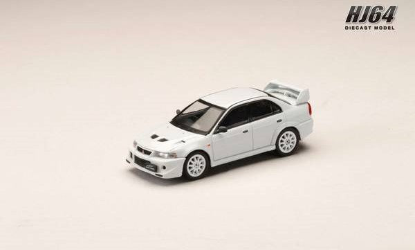 [ Back-order ] Hobby Japan HJ643033AW 1:64 MITSUBISHI LANCER RS EVOLUTION 6 (T.M.E.) SCORTIA WHIE Diecast model car
