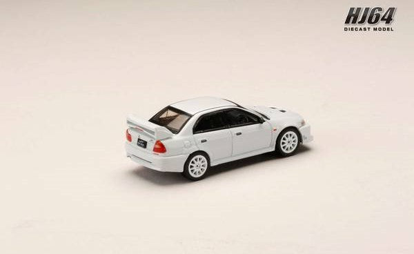 [ Back-order ] Hobby Japan HJ643033AW 1:64 MITSUBISHI LANCER RS EVOLUTION 6 (T.M.E.) SCORTIA WHIE Diecast model car