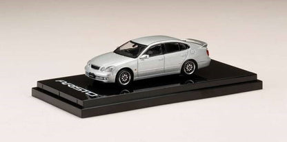[ Back-order ] Hobby Japan HJ642030CS 1:64 Toyota ARISTO V300 VERTEX EDITION EARLY VERSIONCUSTOMIZED Silver Metallic Diecast model car