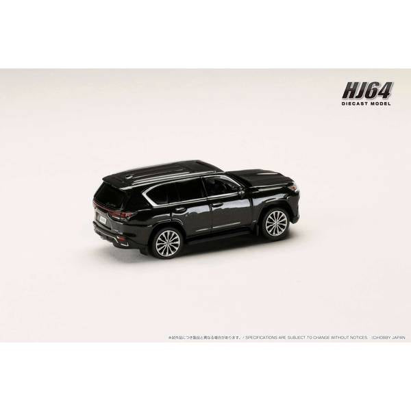 [ Back-order ] Hobby Japan HJ644061BGK 1:64 HJ64 LEXUS LX600 F Sport Graphite Black Black Interior Diecast model car