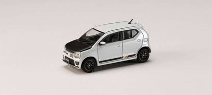 [ Back-order ] Hobby Japan HJ641070CW 1:64 SUZUKI ALTO WORKS HA36S CARBON BONNET Customized Ver Pearl White Diecast model car