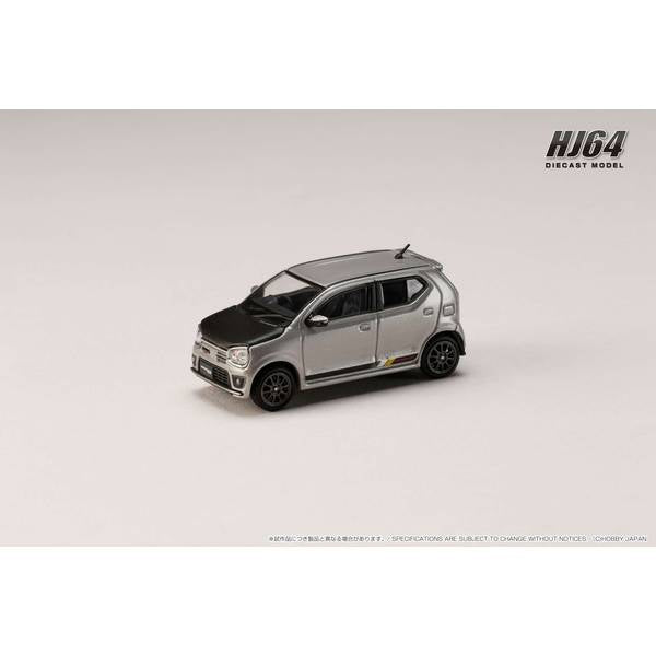 [ Back-order ] Hobby Japan HJ641070CS 1:64 SUZUKI ALTO WORKS HA36S CARBON BONNET Customized Ver Steel Silver Metallic Diecast model car