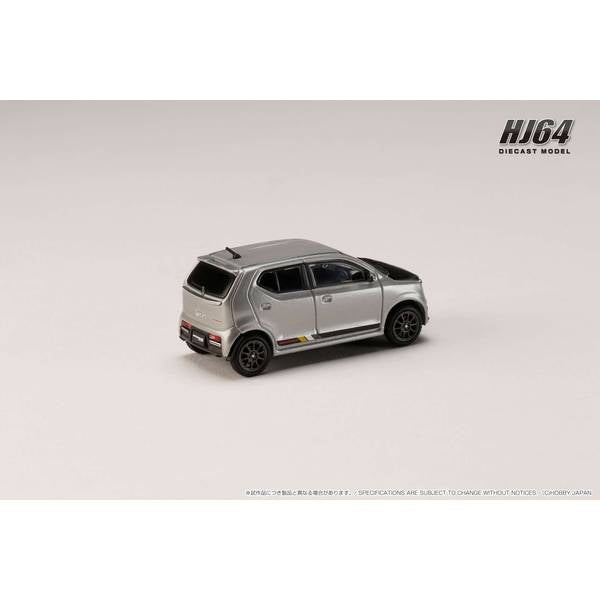 [ Back-order ] Hobby Japan HJ641070CS 1:64 SUZUKI ALTO WORKS HA36S CARBON BONNET Customized Ver Steel Silver Metallic Diecast model car