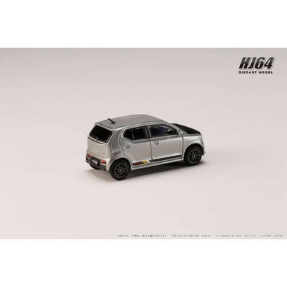 [ Back-order ] Hobby Japan HJ641070CS 1:64 SUZUKI ALTO WORKS HA36S CARBON BONNET Customized Ver Steel Silver Metallic Diecast model car