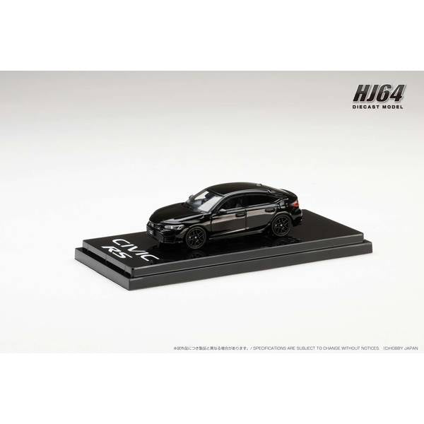 [ Back-order ] Hobby Japan HJ642046ABK 1:64 Honda CIVIC RS Crystal Black Pearl Diecast model car