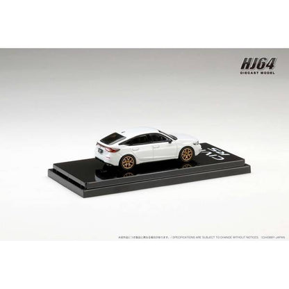 [ Back-order ] Hobby Japan HJ642046BW 1:64 Honda CIVIC RS Customized VerPlatinum White Pearl Diecast model car