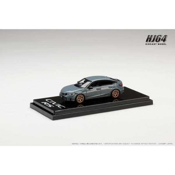 [ Back-order ] Hobby Japan HJ642046BGY 1:64 Honda CIVIC RS Customized VerSonic Gray Pearl Diecast model car