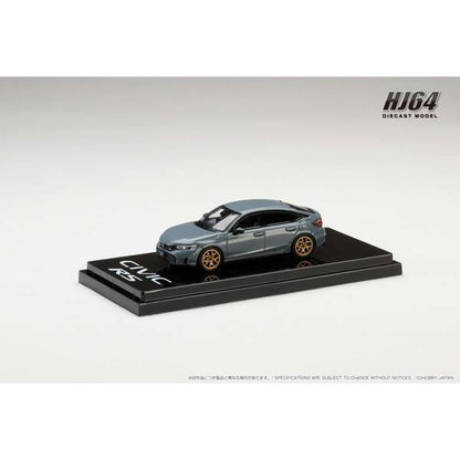 [ Back-order ] Hobby Japan HJ642046BGY 1:64 Honda CIVIC RS Customized VerSonic Gray Pearl Diecast model car