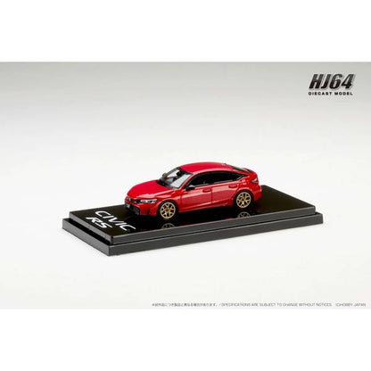 [ Back-order ] Hobby Japan HJ642046BR 1:64 Honda CIVIC RS Customized VerPremium Crystal Red Metallic Diecast model car