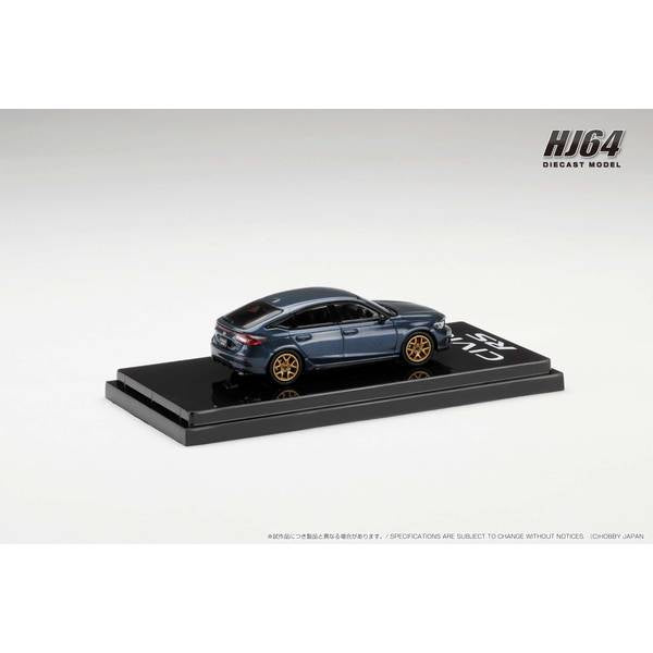 [ Back-order ] Hobby Japan HJ642046BBL 1:64 Honda CIVIC RS Customized VerSeabed Blue Pearl Diecast model car