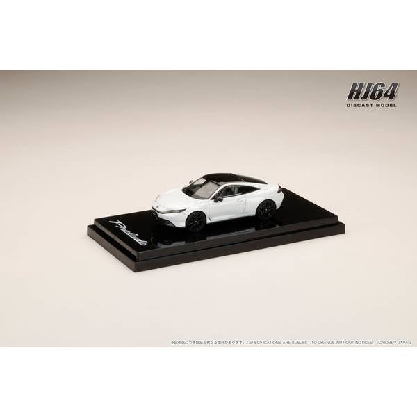 [ Back-order ] Hobby Japan HJ642085W 1:64 Honda Prelude 2025 Moonlit White Pearl & Black Diecast model car