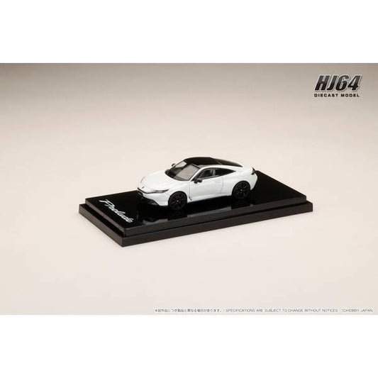 [ Back-order ] Hobby Japan HJ642085W 1:64 Honda Prelude 2025 Moonlit White Pearl & Black Diecast model car