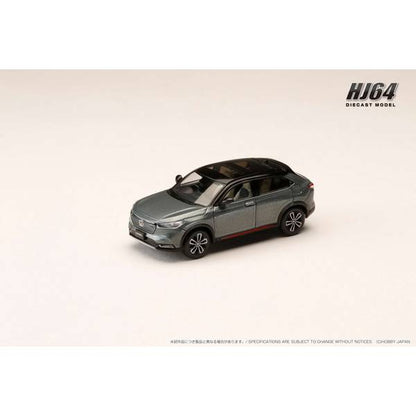 [ Back-order ] Hobby Japan HJ642071GM 1:64 Honda VEZEL e/HEV Play Meteoroid Gray Metallic Diecast model car