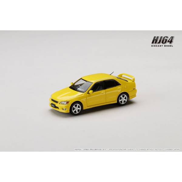 [ Back-order ] Hobby Japan HJ642080BY 1:64 Toyota ALTEZZA RS200 E10 1998 Genuine Option Parts SUPER BRIGHT YELLOW Diecast model car
