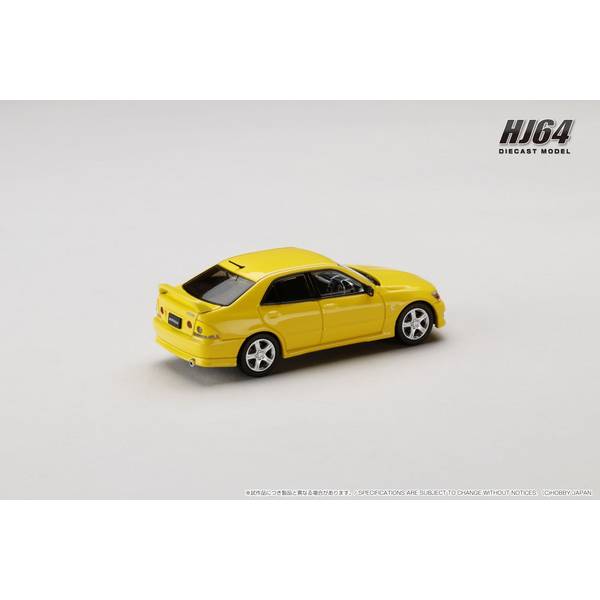 [ Back-order ] Hobby Japan HJ642080BY 1:64 Toyota ALTEZZA RS200 E10 1998 Genuine Option Parts SUPER BRIGHT YELLOW Diecast model car