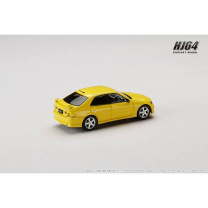 [ Back-order ] Hobby Japan HJ642080BY 1:64 Toyota ALTEZZA RS200 E10 1998 Genuine Option Parts SUPER BRIGHT YELLOW Diecast model car