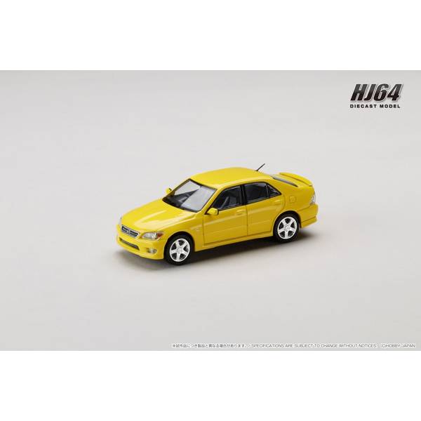 [ Back-order ] Hobby Japan HJ643080Y 1:64 LEXUS IS 200 E10 1999 YELLOW Diecast model car