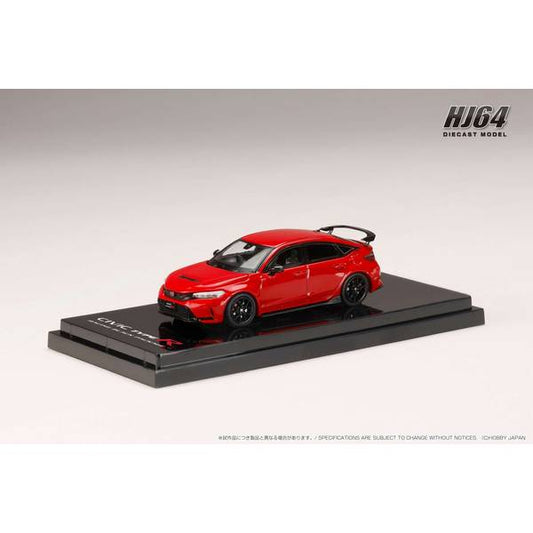 [ Back-order ] Hobby Japan HJ644063R 1:64 Honda CIVIC TYPE R FL5 RACING BLACK Package FLAME RED Diecast model car