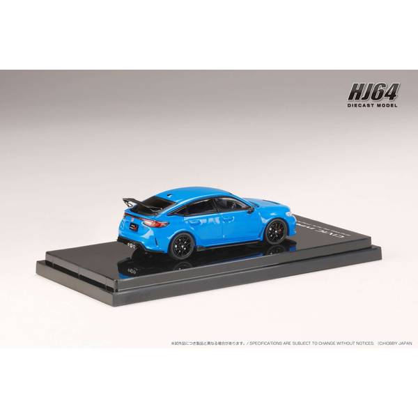 [ Back-order ] Hobby Japan HJ644063BL 1:64 Honda CIVIC TYPE R FL5 RACING BLACK Package RACING BLUE PEARL Diecast model car