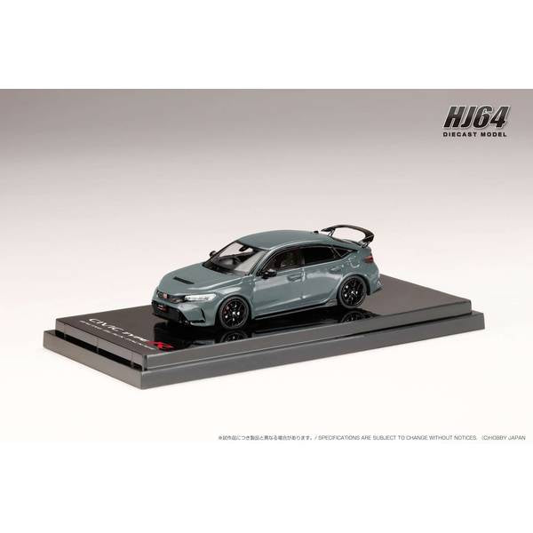 [ Back-order ] Hobby Japan HJ644063GM 1:64 Honda CIVIC TYPE R FL5 RACING BLACK Package SONIC GRAY PEARL Diecast model car