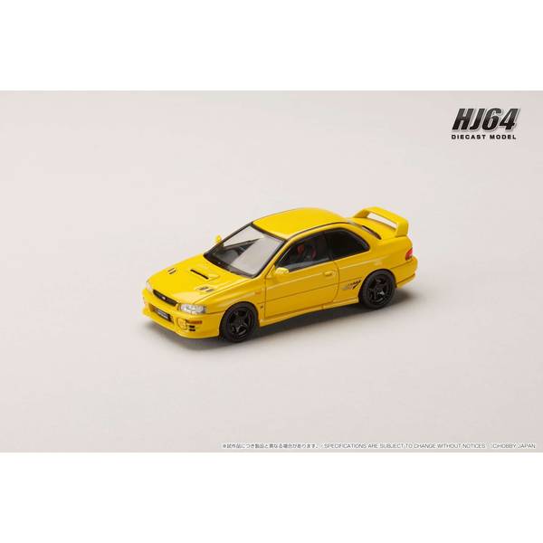 [ Back-order ] Hobby Japan HJ641079AY 1:64 SUBARU Impreza PURE SPORTS COUPE WRX type R STi Ver GC8 CHASE YELLOW Diecast model car