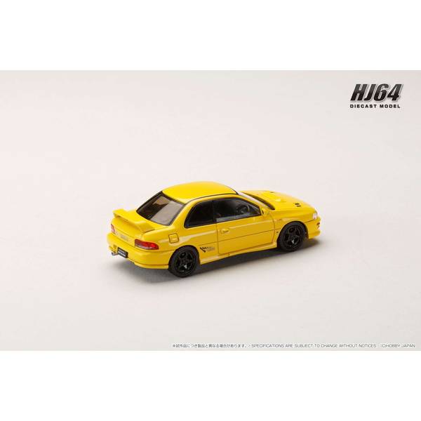 [ Back-order ] Hobby Japan HJ641079AY 1:64 SUBARU Impreza PURE SPORTS COUPE WRX type R STi Ver GC8 CHASE YELLOW Diecast model car