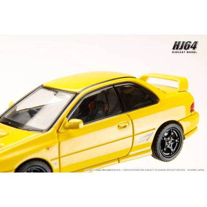 [ Back-order ] Hobby Japan HJ641079AY 1:64 SUBARU Impreza PURE SPORTS COUPE WRX type R STi Ver GC8 CHASE YELLOW Diecast model car