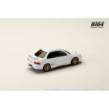 [ Back-order ] Hobby Japan HJ641079AW 1:64 SUBARU Impreza PURE SPORTS COUPE WRX type R STi Version GC8 FETHER WHITE Diecast model car