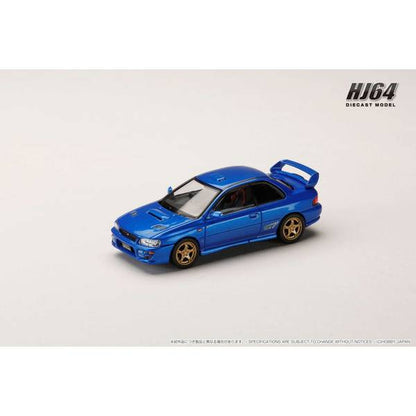 [ Back-order ] Hobby Japan HJ641079FBL 1:64 SUBARU Impreza PURE SPORTS COUPE WRX type R STi Version GC8 ‡X Limited SONIC BLUE MICA  Diecast model car