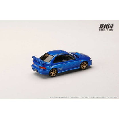 [ Back-order ] Hobby Japan HJ641079FBL 1:64 SUBARU Impreza PURE SPORTS COUPE WRX type R STi Version GC8 ‡X Limited SONIC BLUE MICA  Diecast model car