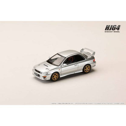 [ Back-order ] Hobby Japan HJ641079JS 1:64 SUBARU Impreza PURE SPORTS COUPE WRX type R STi Version GC8 ‡XWR Type Front Bumper ARCTIC SILVER METALLIC Diecast model car