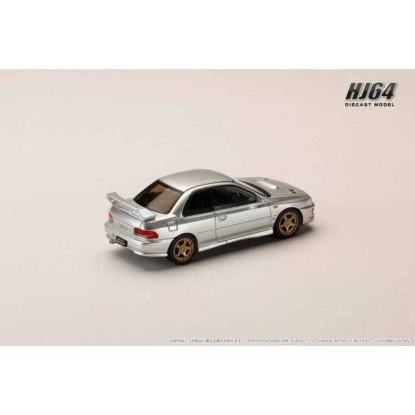 [ Back-order ] Hobby Japan HJ641079JS 1:64 SUBARU Impreza PURE SPORTS COUPE WRX type R STi Version GC8 ‡XWR Type Front Bumper ARCTIC SILVER METALLIC Diecast model car