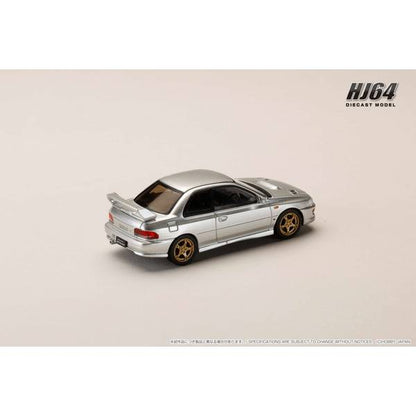 [ Back-order ] Hobby Japan HJ641079JS 1:64 SUBARU Impreza PURE SPORTS COUPE WRX type R STi Version GC8 ‡XWR Type Front Bumper ARCTIC SILVER METALLIC Diecast model car