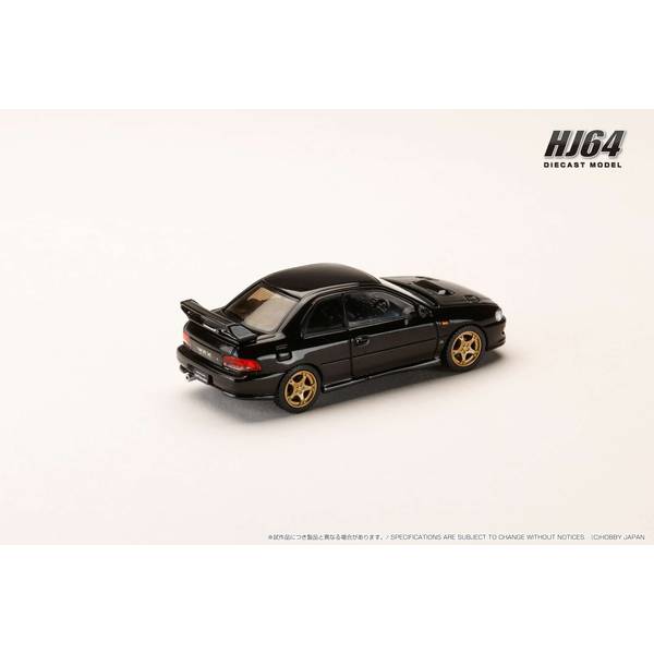 [ Back-order ] Hobby Japan HJ641079JBK 1:64 SUBARU Impreza PURE SPORTS COUPE WRX type R STi Ver GC8 XWR Type Front Bumper BLACK MICA Diecast model car