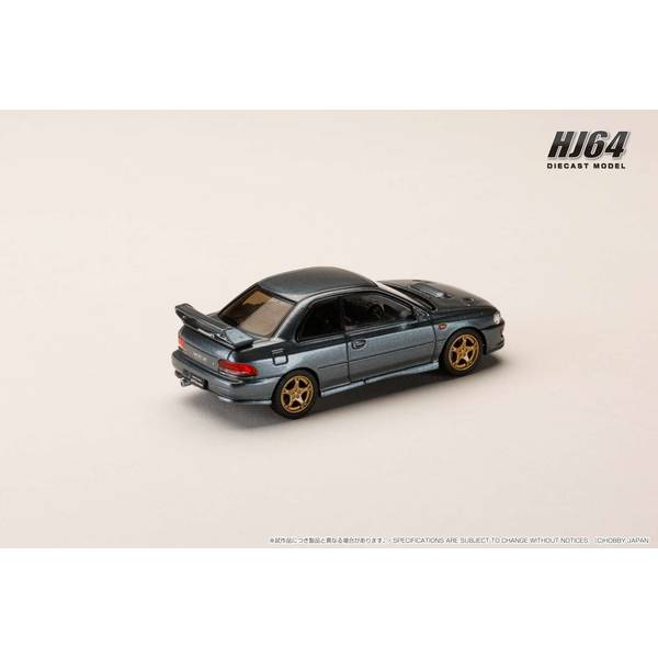 [ Back-order ] Hobby Japan HJ641079JGM 1:64 SUBARU Impreza PURE SPORTS COUPE WRX type R STi Ver GC8 XWR Type Front Bumper COOL GRAY MECALLI Diecast model car