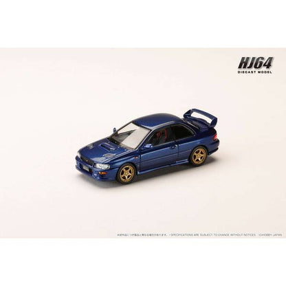 [ Back-order ] Hobby Japan HJ641079JDB 1:64 SUBARU Impreza PURE SPORTS COUPE WRX type R STi Ver GC8 XWR Type Front Bumper GRAN BLUE MICA Diecast model car