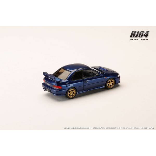 [ Back-order ] Hobby Japan HJ641079JDB 1:64 SUBARU Impreza PURE SPORTS COUPE WRX type R STi Ver GC8 XWR Type Front Bumper GRAN BLUE MICA Diecast model car