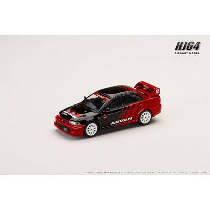 [ Back-order ] Hobby Japan HJ642033AV 1:64 MITSUBISHI LANCER RS EVOLUTION 6 CP9A 2000 YOKOHAMA ADVAN COLOR Diecast model car