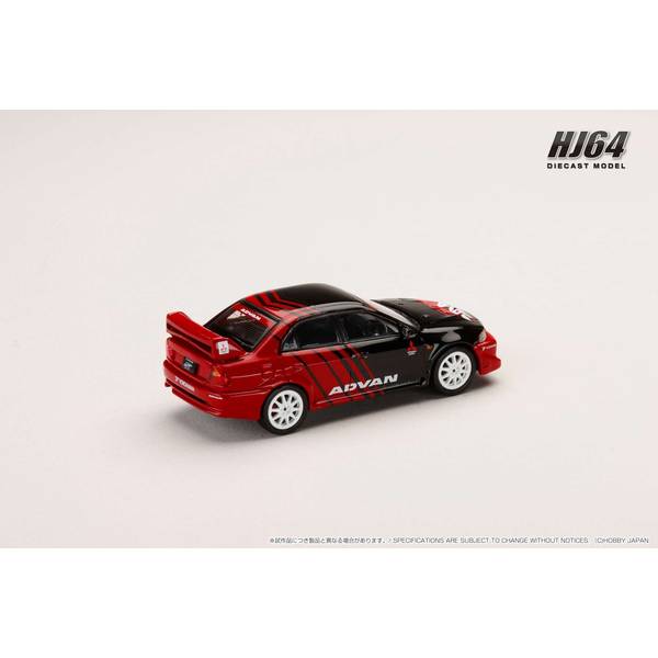 [ Back-order ] Hobby Japan HJ642033AV 1:64 MITSUBISHI LANCER RS EVOLUTION 6 CP9A 2000 YOKOHAMA ADVAN COLOR Diecast model car