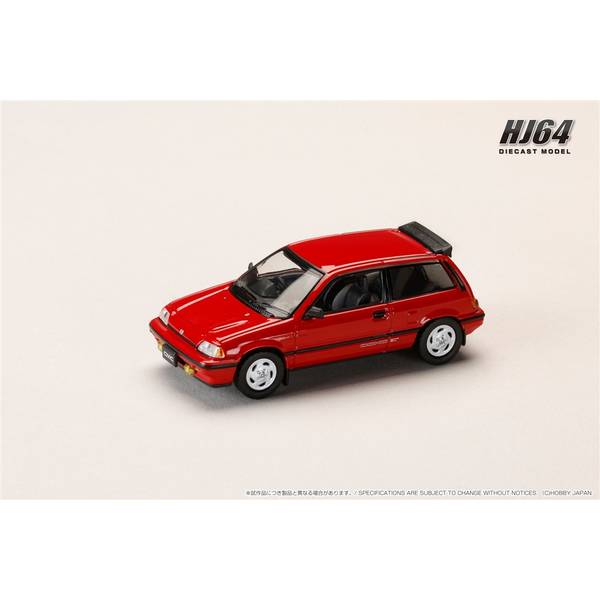 [ Back-order ] Hobby Japan HJ643029R 1:64 Honda CIVIC AT LATE VERSION Genuine optional Parts RED Diecast model car