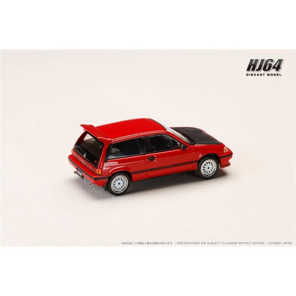 [ Back-order ] Hobby Japan HJ645029R 1:64 Honda CIVIC AT LATE VERSION JDM Street Racer RED Diecast model car